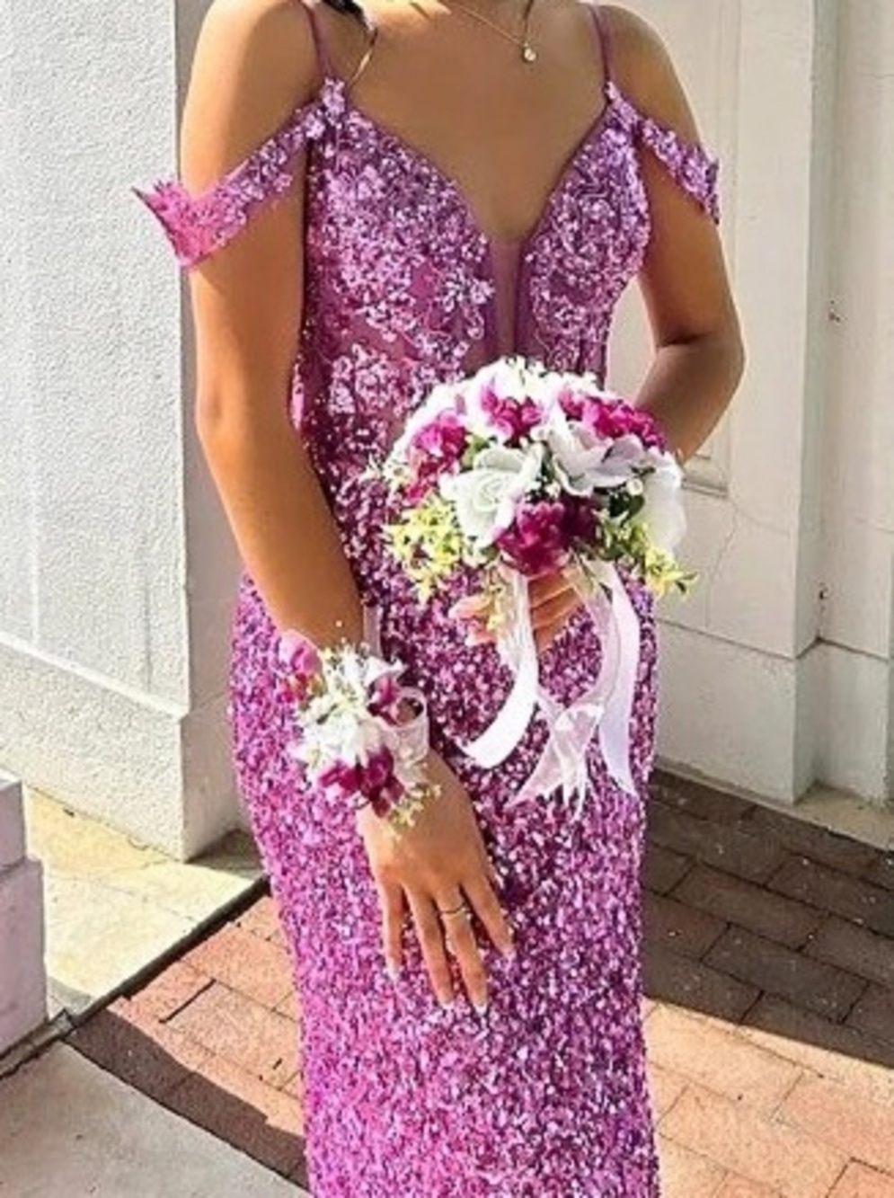 Purple Prom Gown Like New